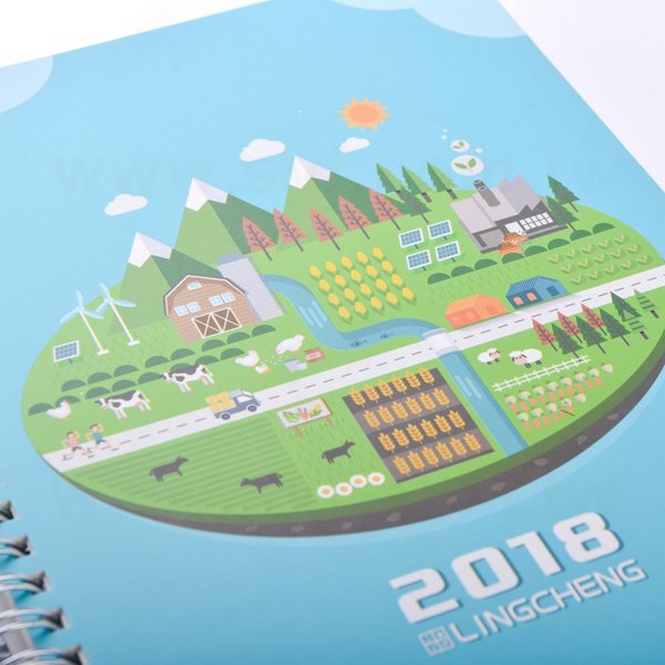 A5金麗卡彩色印刷精裝環裝筆記本