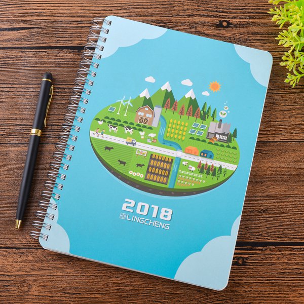 A5金麗卡彩色印刷精裝環裝筆記本