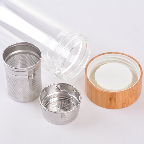 竹蓋雙層玻璃瓶