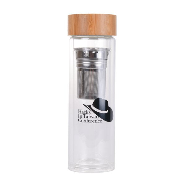 竹蓋雙層玻璃瓶