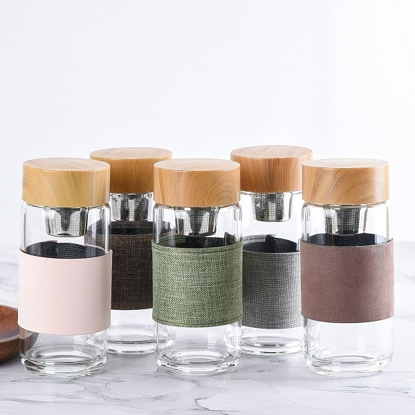 竹蓋耐熱玻璃杯