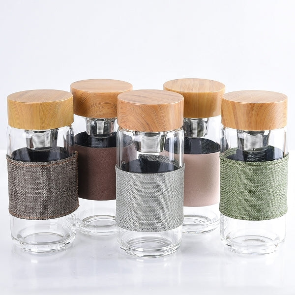 竹蓋耐熱玻璃杯