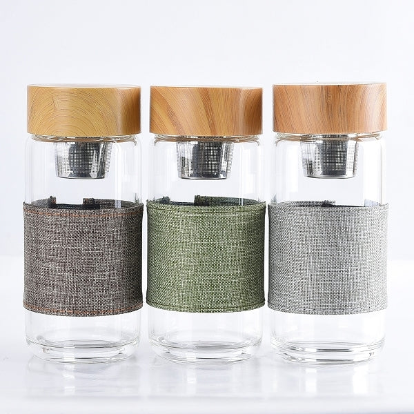 竹蓋耐熱玻璃杯