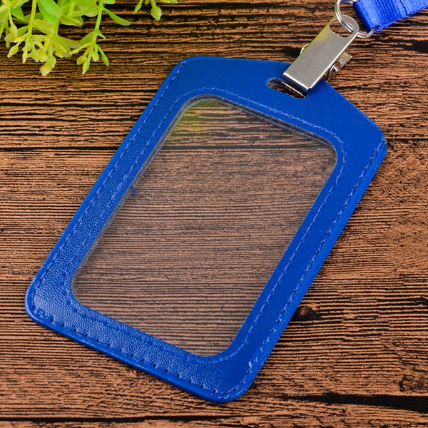 真皮單層識別證套