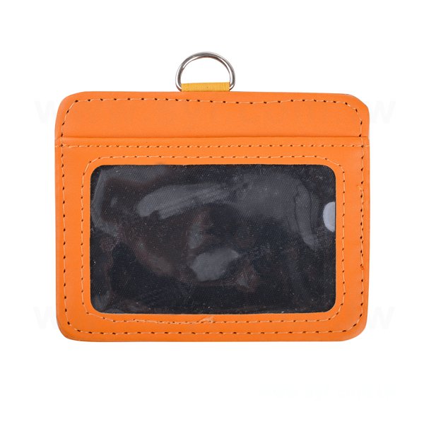 仿皮雙層時尚識別證皮套豎式