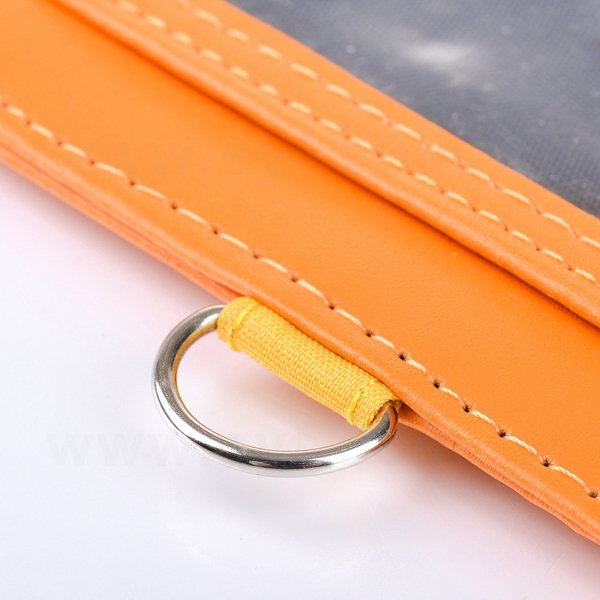 仿皮雙層時尚識別證皮套豎式