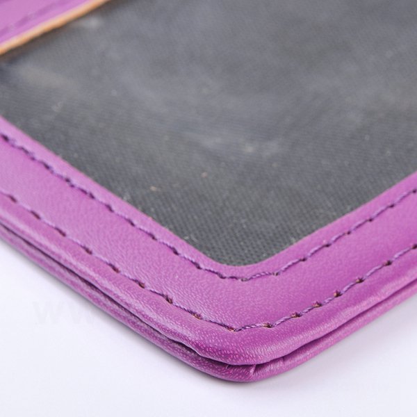 仿皮雙層時尚識別證皮套豎式