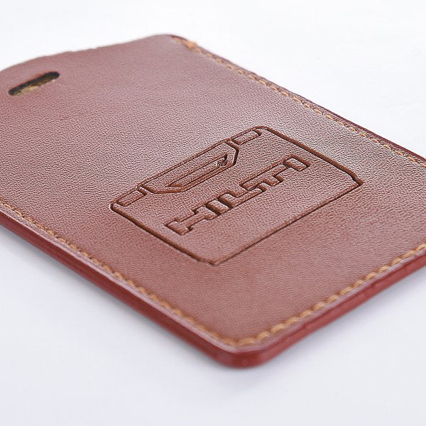 仿皮單層透明識別證皮套