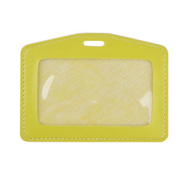 仿皮單層透明識別證皮套