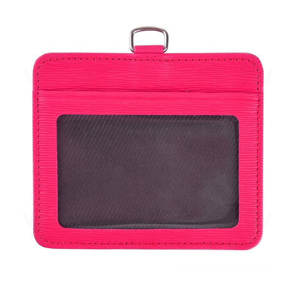 仿皮雙層高檔皮質識別證皮套