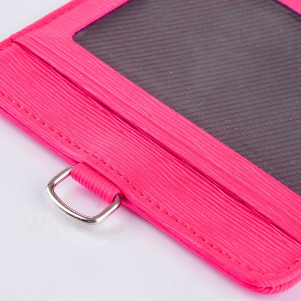 仿皮雙層高檔皮質識別證皮套