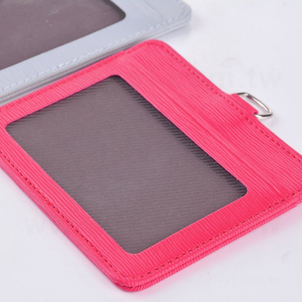 仿皮雙層高檔皮質識別證皮套