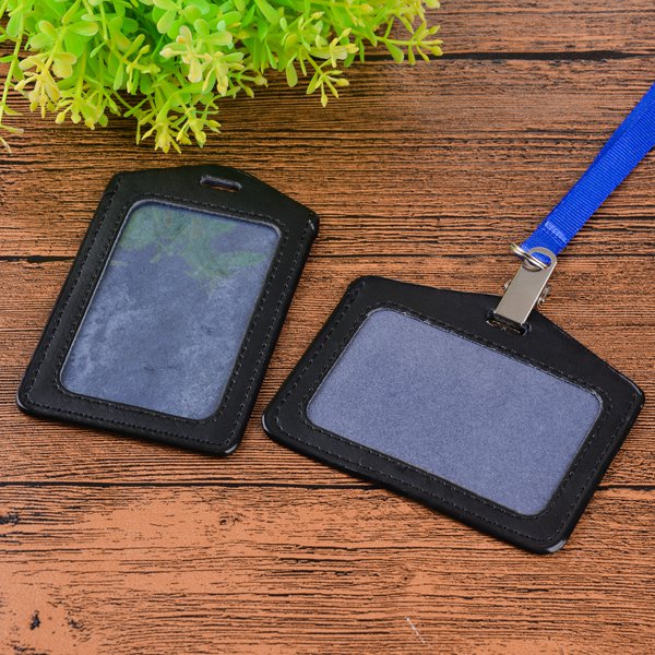 真皮單層識別證套