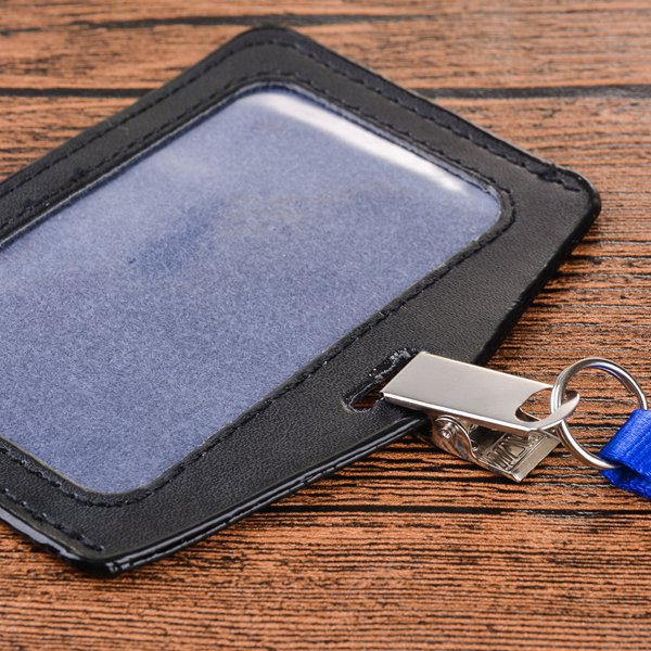 真皮單層識別證套