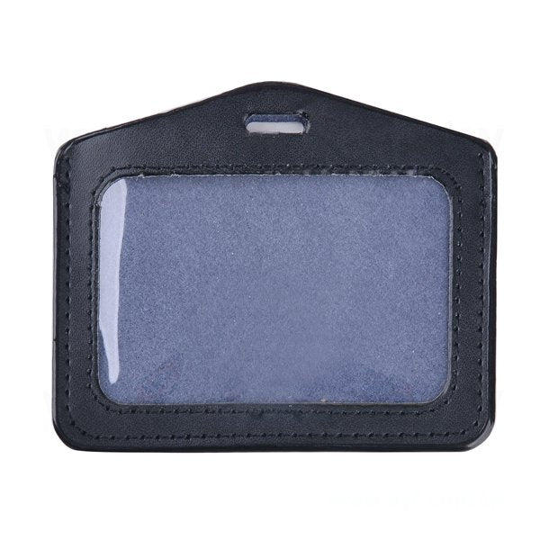 真皮單層識別證套