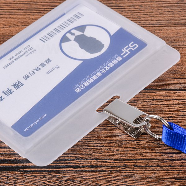 透明磨砂防水識別證套