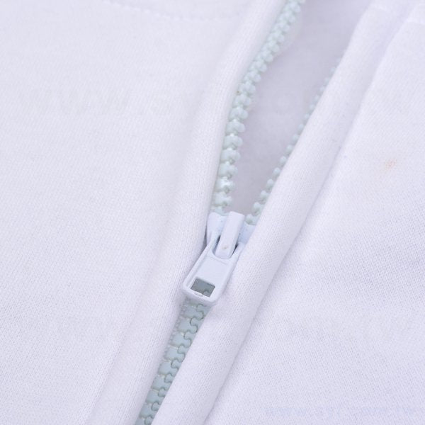 長袖CVC連帽拉鍊外套