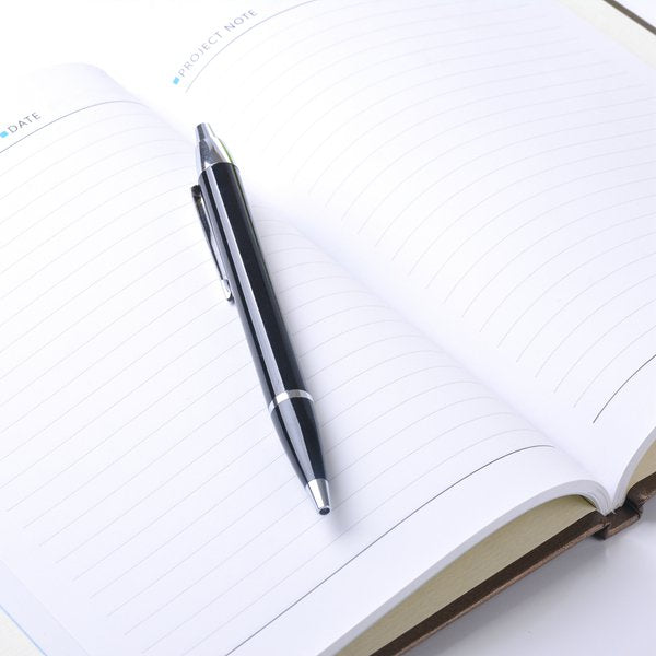 25K燙金珠光拉絲紋筆記本