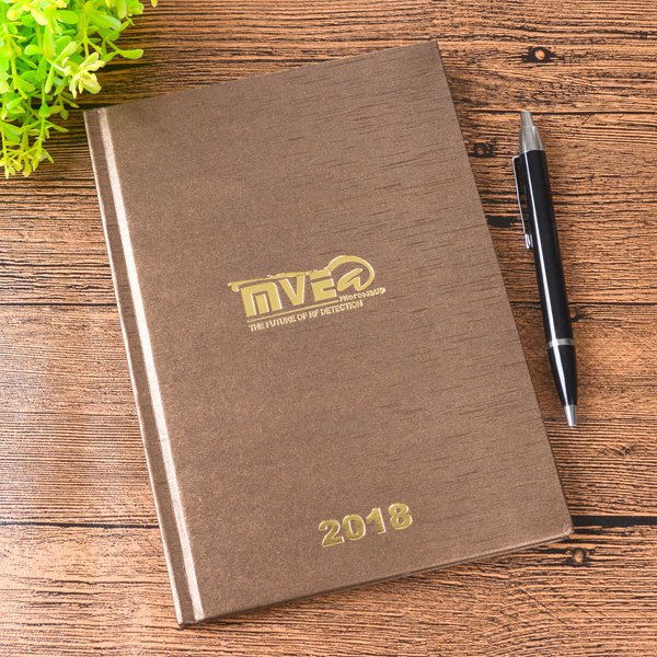 25K燙金珠光拉絲紋筆記本