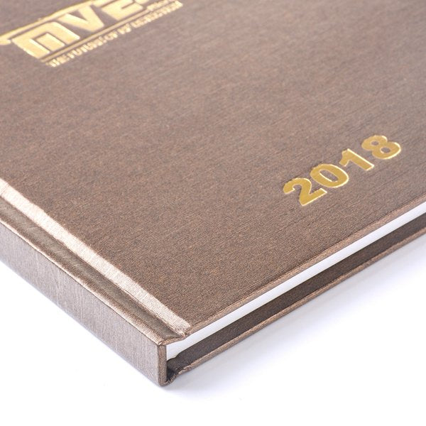 25K燙金珠光拉絲紋筆記本