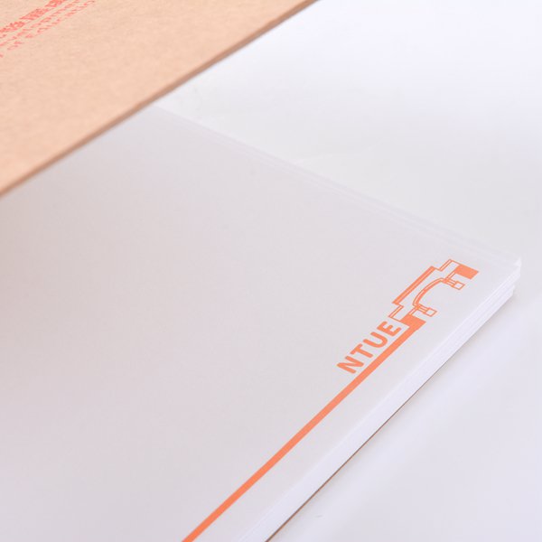 環裝牛皮燙紅精裝筆記本