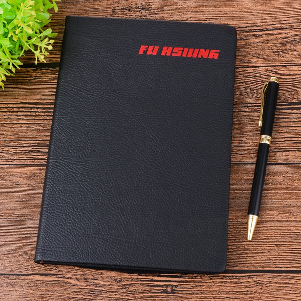 25K時尚精緻logo燙金PU筆記本