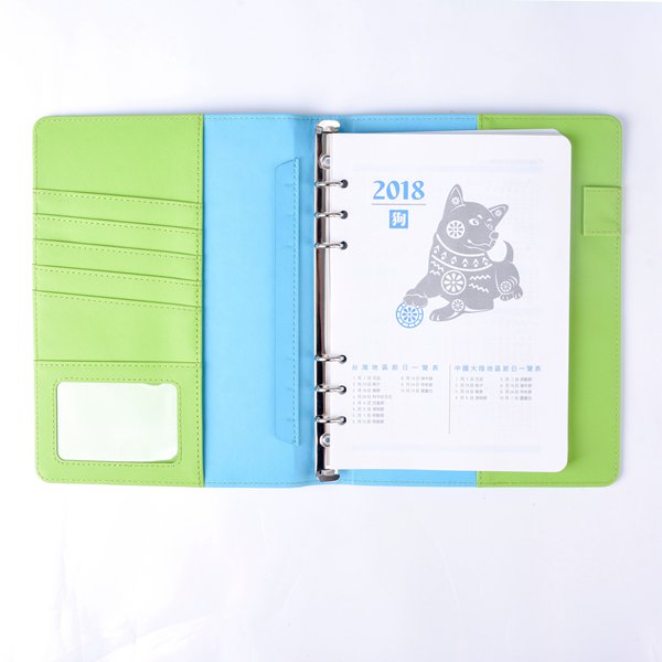 翻開式活頁筆記本