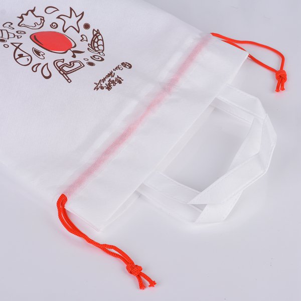 不織布手提束口船型袋