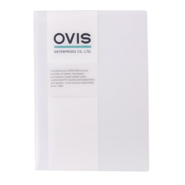 A4單層L夾0.4mm-磨砂局部白墨