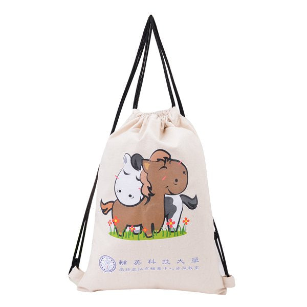 帆布平面束口後背包