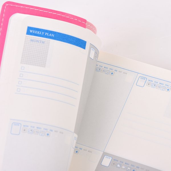 48K簡約時尚典雅壓紋工商日誌