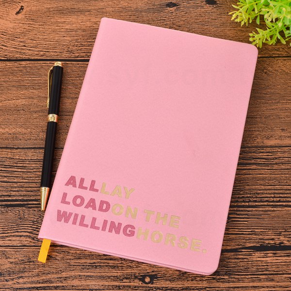 25K簡約壓紋燙金工商日誌