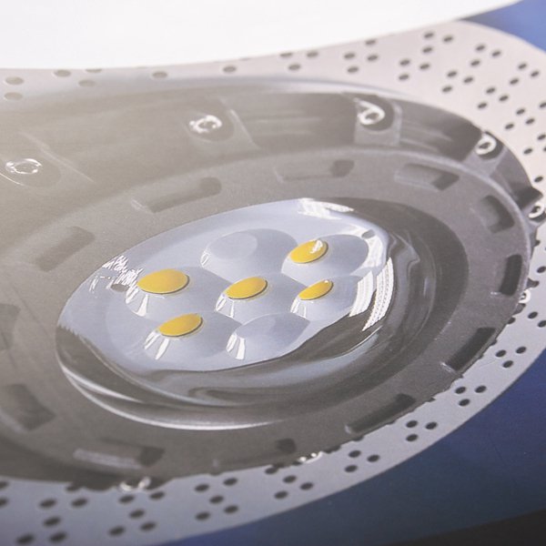 250P銅西雙面彩色印刷單面霧膜