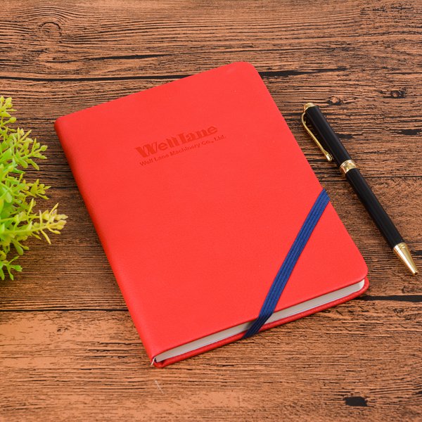 48K簡約壓紋燙金工商日誌