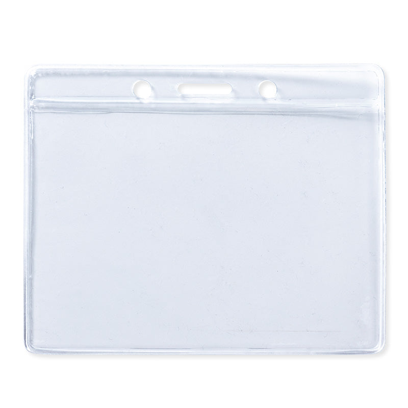 PVC識別證套-10x8cm(內卡 9.4x6.5cm)-透明塑膠無印刷