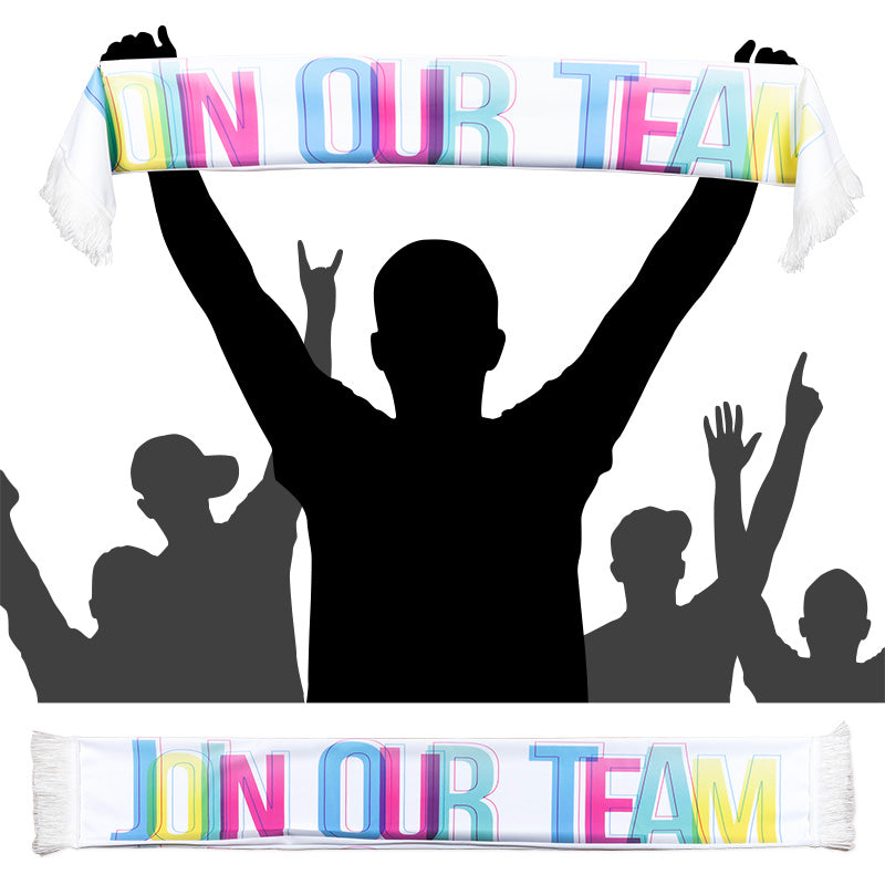 流蘇圍巾-100x15cm聚酯纖維-雙面彩色印刷