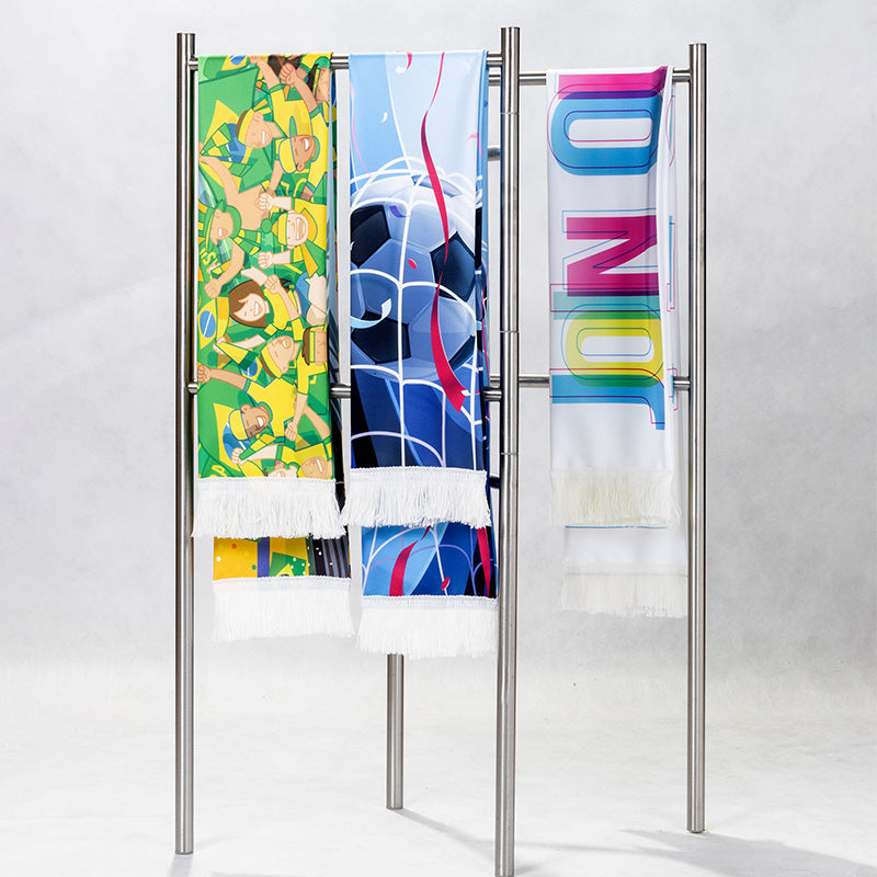 流蘇圍巾-100x15cm聚酯纖維-雙面彩色印刷