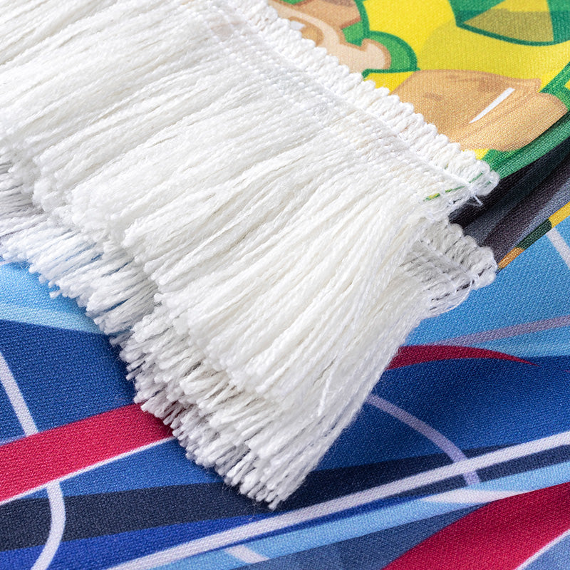 流蘇圍巾-100x15cm聚酯纖維-雙面彩色印刷