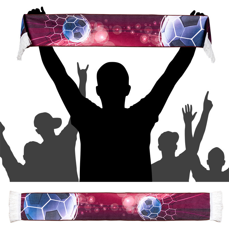 流蘇圍巾-100x15cm本白毛巾布-雙面彩色印刷