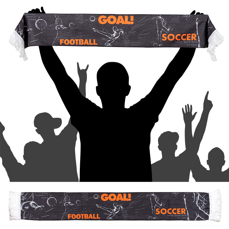 流蘇圍巾-100x15cm本白毛巾布-雙面彩色印刷