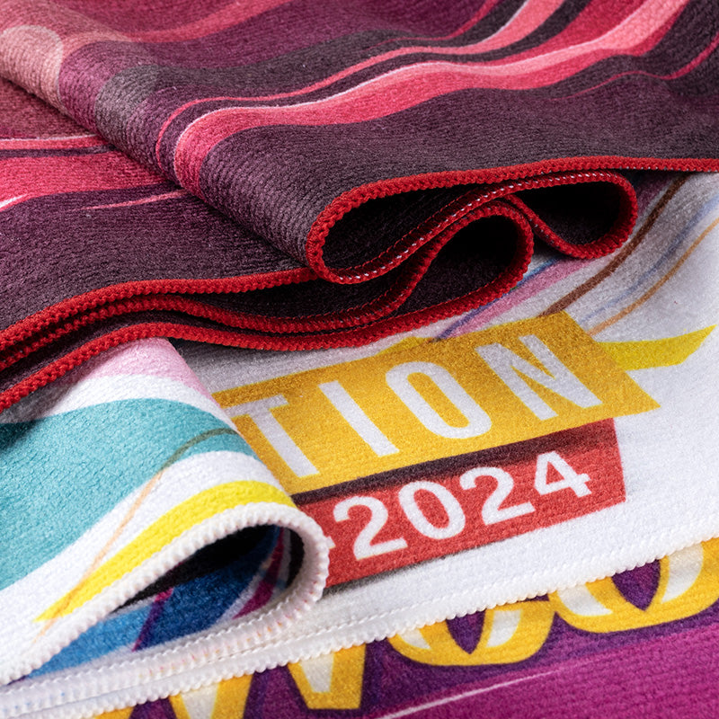 流蘇圍巾-120x15cm本白毛巾布-雙面彩色印刷