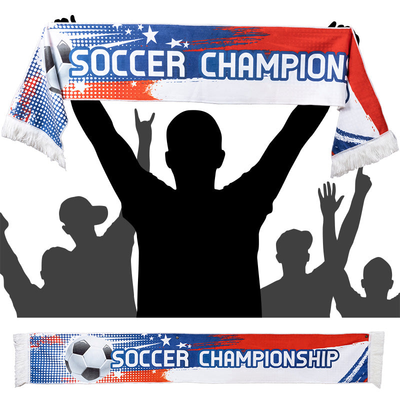 流蘇圍巾-135x20cm本白毛巾布-雙面彩色印刷