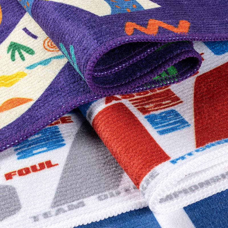 流蘇圍巾-135x20cm本白毛巾布-雙面彩色印刷