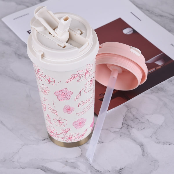 500ml隨行保溫杯-316材質雙口咖啡杯