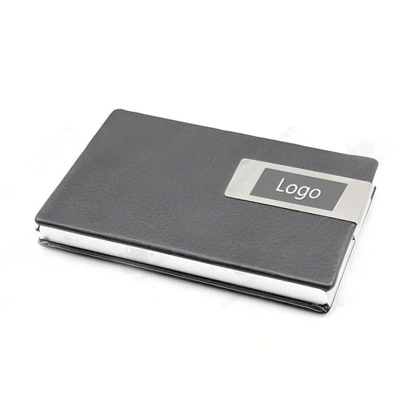 黑色荔枝紋側開名片盒