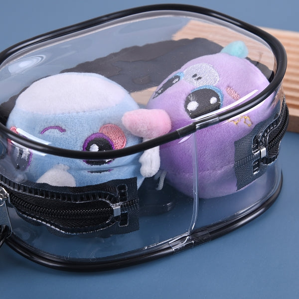 加厚pvc透明曬娃包-客製彩色印刷