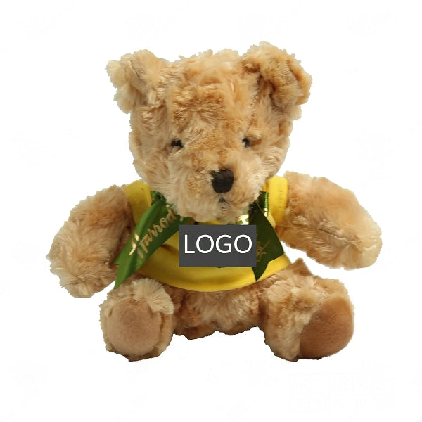 1004004-20cm三色領帶熊毛絨玩具