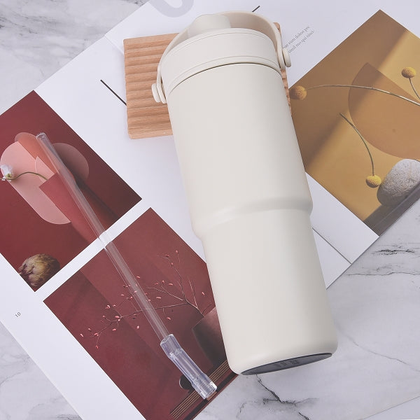 735ml大容量陶瓷內膽保溫杯-車用冰壩杯