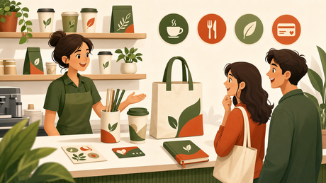Foodservice custom gifts cover illustration