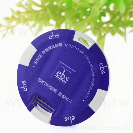 名片隨身碟-翻轉式USB商務禮品-圓型名片環保隨身碟-客製隨身碟容量-採購訂製股東會贈品
